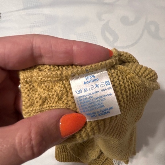 NWT Spanish Nezo dark tan knit cardigan size 24 months - Picture 7 of 7